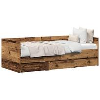 vidaXL Dienos lova Senovinis medis 90 x 200 cm Apdirbta mediena