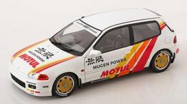 Diecast Modelis SOLIDO S1810404 HONDA CIVIC (EG6) SOLIDO WORKS MUGEN RACING WHITE 1992 1/18