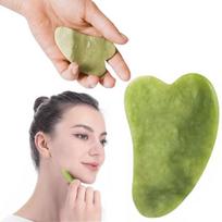 Veido masažo plokštelė nefrito gua sha odos priežiūra