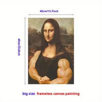 Mona Liza bicepsų reprodukcija, 30x45cm/11,8x17,7 Neįrėminti