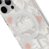 Telefono laikiklis Kate Spade New York Magnetic Loop Grip - MagSafe pirštų laikiklis (The Sparkle Silver)