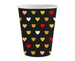 Vienkartiniai popieriniai puodeliai, 250 ml, 6 vnt,