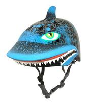 Vaikiškas dviratininko šalmas C-Preme Shark Attax, juodas/mėlynas, 50-54 cm