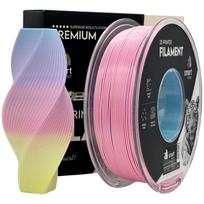 3D Plastikas – Filamentas PLA Silk rainbow light color | 1.75 mm, 1 kg |  Sprint