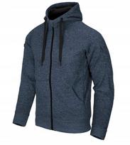 Vyriški džemperiai su gobtuvu Helikon-Tex Covert HOODIE FullZip, Melange Blue