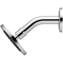 Idealrain dušo galva Ø100 mm su silikoniais purkštukais ir alkūne 118 mm, chromas B9436AA