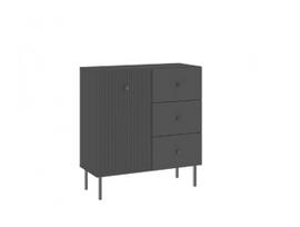 Komoda Viena 1D3S, juoda