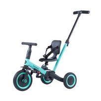 Triratis balansinis dviratis su rankena Moovkee, mėlynas/juodas
