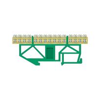 Įžeminimo kaladėlė Pawbol LZ 15/Z, DIN, 15×16 mm², žalia