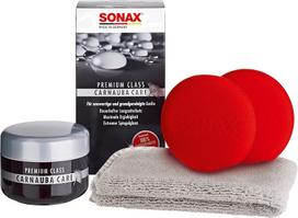 Sonax Carnaubacare Vaškas: 200ml Kietas Vaškas, Kempinė, Mikropluošto Šluostė