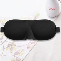 Ypač patogus 3D akių raištis - reguliuojamas, ergonomiškas miegui ir kelionėms. ,  Juoda