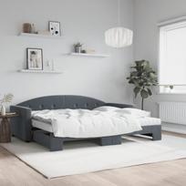 Sofa-lova, 90x190 cm, pilka