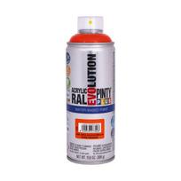 Vandens pagrindo akriliniai purškiami dažai oranžinė RAL 2004 PintyPlus Evolution 400ml