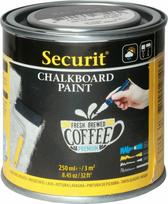 SECURIT juodi universalūs kreidiniai dažai, 250ml