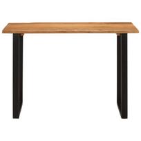 vidaXL Valgomojo stalas, 110x50x76cm, akacijos medienos masyvas