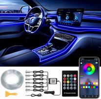 Rgb Led Automobilio Salono Apšvietimas 8m su Valdymu
