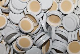 25 pieno butelių dangtelių pakuotė, užsukamas dangtelis, to48 mm, baltas dangtelis stikliniams buteliams (to48-25 vienetai)