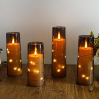 LED žvakių rinkinys su nuotolinio valdymo pultu, D5,84 cm x A12,7 cm12,7 cm15,24 cm15,24 cm17,78 cm17,78 cm20,32 cm20,32 cm