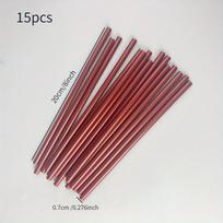 Karšto lydymo klijų lazdelės 15 vnt. 0.69/1.1 cm,  7 mm * 7,9 colio 15 vnt