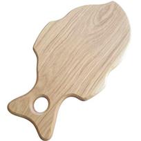 Pjaustymo lenta žuvies formos iš ąžuolo medienos, 35,5 × 20 cm, 2 cm storio