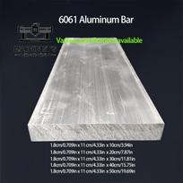 Aliuminio lydinio plokščias strypas 6061, 10x11x1.8 cm, 1vnt18mmX110mmX100mm 0,554kg