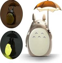 Stalinės lempos, Totoro LED naktinė lemputė, USB įkraunama stalinė lempa vaikų miegamiesiems