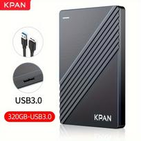 USB laikmena Nešiojamas kietasis diskas USB 3.0,  Juoda