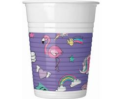 Vienkartiniai plastikiniai puodeliai "Minnie Unicorn", 200 ml, 8 vnt 90329