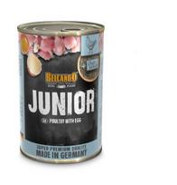 Belcando Junior Poultry with egg šuniukams su vištiena su šviežiais kiaušiniais 400 g x 6 vnt