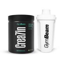 Kreatino mišinys GymBeam Crea7in, obuolių skonio, 300g