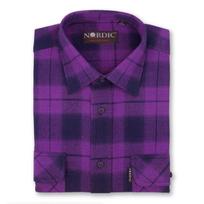 Flanelės vyriški marškiniai NORDIC, tiesus siluetas - Ilgomis rankovėmis 4050-51