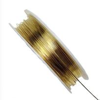 Vielutė rankdarbiams 0,3 mm, spalva aukso, 15 m