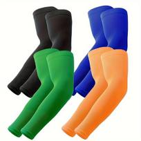 Apsauginės Rankovės Sportui ir Tatuiruotėms (4 porų komplektas),  1 pora juoda + 1 pora oranžinė + 1 pora žalia + 1 pora mėlyna
