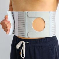 Reguliuojamas pilvo atraminis diržas su veltro ostomos pacientams. , XL