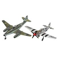 Kolekcinis modeliukas Messerschmitt Me262 & P-51B Mustang, įvairių spalvų, 2 vnt.