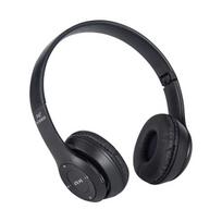 „Bluetooth“ ausinės belaidės stereofoninės kortelės, sulankstomos per ausis, ausinės, skirtos žaidimams, juodos spalvos