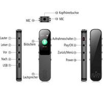 Diktofonas Diktofonai, 64GB mini skaitmeninis diktofonas, 3072 Kbps, C tipas