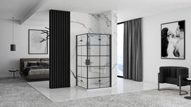 Rea Molier Black Double 90x100 dušo kabina