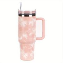 Nerūdijančio plieno termo puodelis 500 ml,  Persikų kaklaraiščių dažai