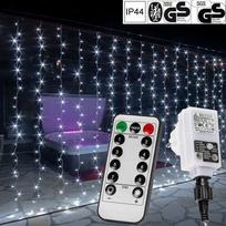 Užuolaida 300 LED 3x3 m su pultu ir dimeriu "Premium Intelligence", šaltai balta