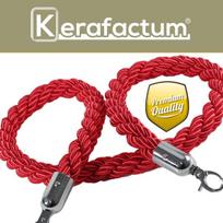 Kerafactum Barjerinė Virvė su Karabinais, 150cm, Juoda/sidabrinė