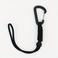Taktinė paracord virvė su sagtimi,  Juoda