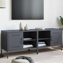 Tv spintelės, 2vnt., antracito, 68x39x50,5cm, plienas