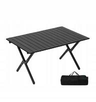 Sodo Stalas 60X90Cm Tvirto Atsparaus Stovyklavimo Stalo Stabilus Juodos Spalvos