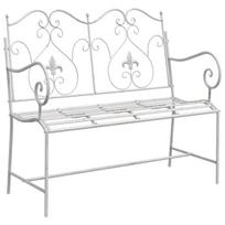 suolas Baltas Metalas 104 x 54 x 93 cm Patvarus Lauko suolas