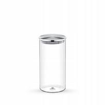 Stiklinis indelis su metaliniu dangteliu, 1300 ml, WILMAX Stiklinis indelis su metaliniu dangteliu 1300 ml