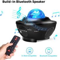 Projektorius LED Star projektoriaus lempa, besisukantis nakties šviesos projektorius su 10 režimų ir nuotolinio valdymo pulteliu, laikmačiu, garsiakalbiu ir Bluetooth – Oi-FRIS Sunmostar
