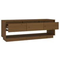 TV spintelė，TV staliukas，Televizoriaus spintelė, medaus ruda, 110,5x34x40cm, pušis CFE57036