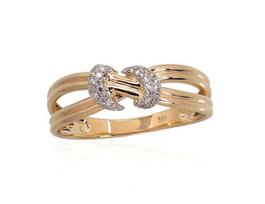 Auksinis žiedas su deimantais Diamond Sky "Omega", 18 1.97 g.