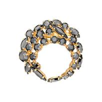 Segė moterims DiamondSky "Crystal Branch (Jet Hematite)" su Swarovski kristalais